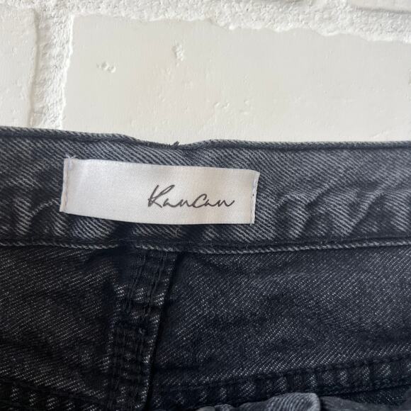 KanCan Women's Estilo Black Gray Wash Cut off Distressed Denim Jeans -sz 11/29 - Picture 6 of 6